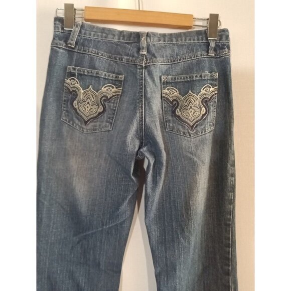 Vintage Bisou Bisou Jeans Women 4 Flared Hippie Boho 29 x 31 - Picture 4 of 10